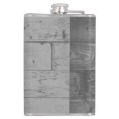 Paarse Butterfly Rustische kolf Heupfles (Achterkant)