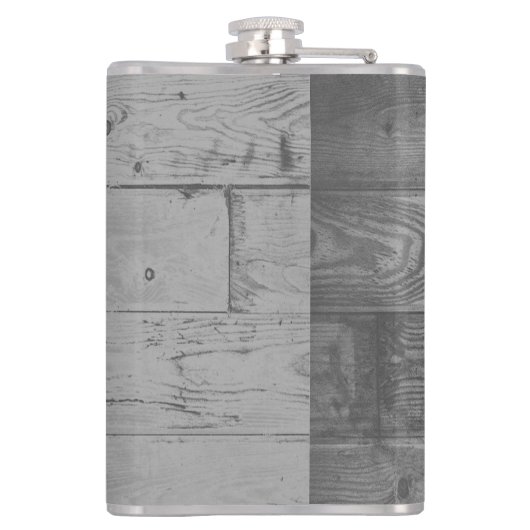 Paarse Butterfly Rustische kolf Heupfles (Achterkant)