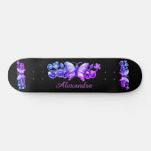 Paarse Butterfly - Speciaal Skateboard (Horizontaal)