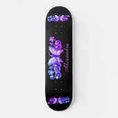 Paarse Butterfly - Speciaal Skateboard (Voorkant)