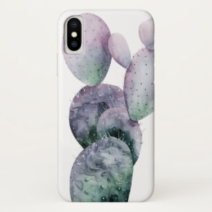 Paarse Cactus iPhone X Hoesje