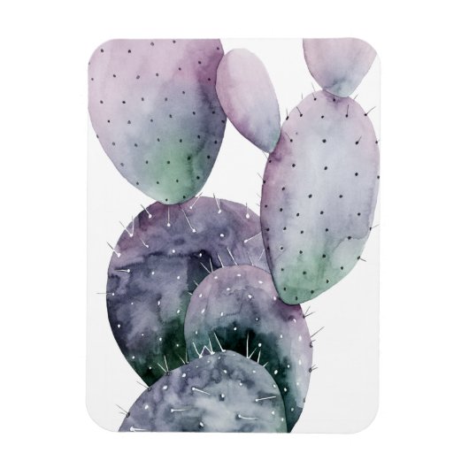 Paarse Cactus Magneet (Verticaal)