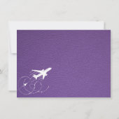 Paarse Californische paspoort Bedankkaart (Achterkant)