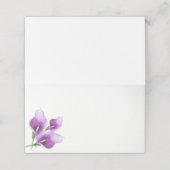 Paarse Calla Lily Bloemen Waterverf Bruiloft (Buitenkant ongevouwen)