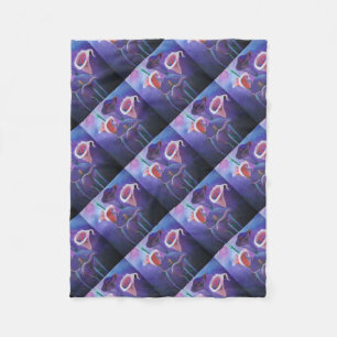Paarse Callas Lila en Paarse kunst Fleece Deken