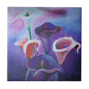 Paarse Callas Lila en Paarse kunst Tegeltje