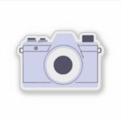 Paarse camera sticker (Voorkant)