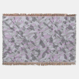 Paarse Camo abstract Deken