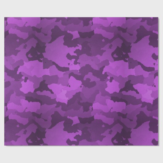Paarse Camo Cadeaupapier (Vlak)