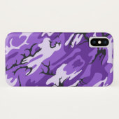 Paarse Camo Case-Mate iPhone Case (Achterkant (horizontaal))