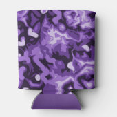 Paarse camo kan flessenkoeler kous stuffer blikjeskoeler (Achterkant)