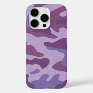 Paarse Camo Pattern   iPhone 16 Pro Hoesje