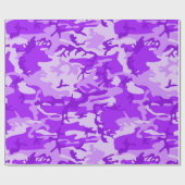 Paarse Camouflage  Cadeaupapier (Vlak)