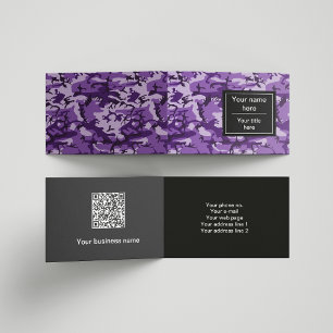 Paarse Camouflage, Camouflage, Militair, Leger Visitekaartjes