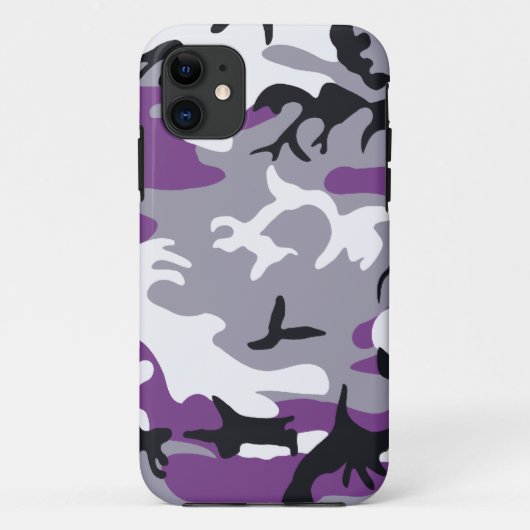 Paarse Camouflage Case-Mate iPhone Case (Achterkant)