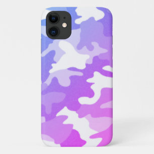 Paarse Camouflage iPhone 11 Hoesje