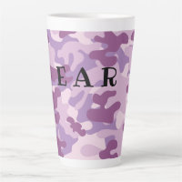 Paarse Camouflage Latte Mok