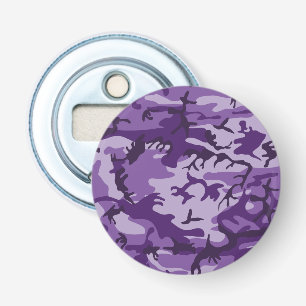 Paarse camouflage, leger, leger button flesopener