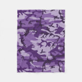 Paarse camouflage, leger, leger fleece deken (Voorkant)