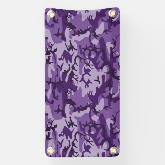 Paarse camouflage, leger, leger spandoek (Verticaal)