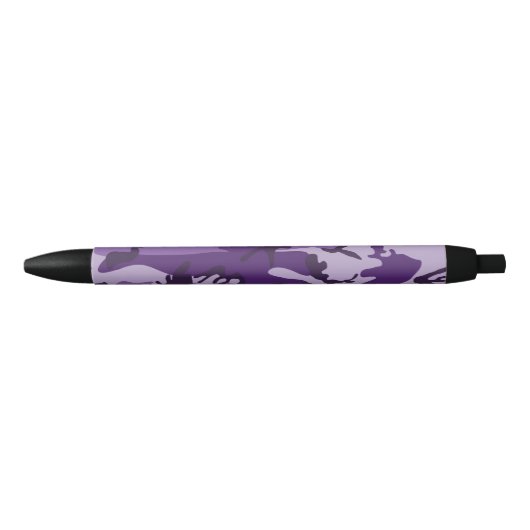 Paarse camouflage, leger, leger zwarte inkt pen (Voorkant)