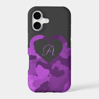 Paarse Camouflage met Aanpasbaar Monogram