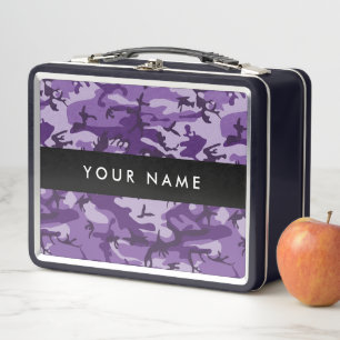 Paarse Camouflage Personaliseer je naam