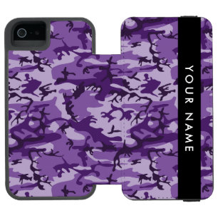 Paarse Camouflage Personaliseer je naam