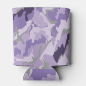 paarse camouflageschuim blikhouder blikjeskoeler (Achterkant)