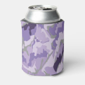 paarse camouflageschuim blikhouder blikjeskoeler (Blikje Achterkant)