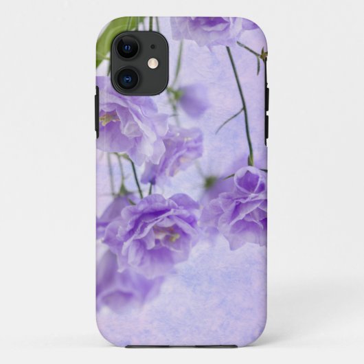 Paarse Campanella Flowers Macro Case-Mate iPhone Case (Achterkant)