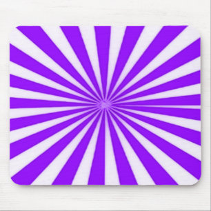 Paarse Candy Cane Star Burst Stripes Patroon Muismat