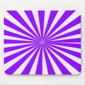 Paarse Candy Cane Star Burst Stripes Patroon Muismat