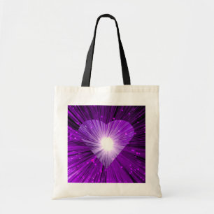 Paarse canvas tas