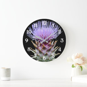 Paarse Cardoon Distel Bloem Grote Klok