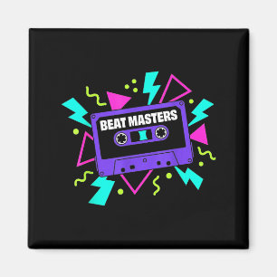 Paarse cassetteband retro vintage 80s hip hopPurp Magneet