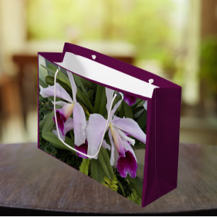 Paarse Cattleya Orchids Floral Groot Cadeauzakje