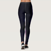 Paarse Celestial ActiveWear Yoga Leggings (Achterkant)