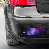 Paarse Celestial Space Photo Blank Bumpersticker