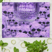 Paarse celstuiver theedoek (Gevouwen)