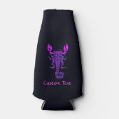 Paarse Celtic Knot Scorpion Flesjeskoeler (Voorkant)