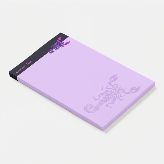 Paarse Celtic Knot Scorpion Post-it® Notes (Schuin)