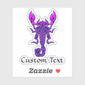 Paarse Celtic Knot Scorpion Sticker (Vel)