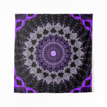 Paarse Chakra Tapijt – Spirituele muurkunst