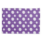 Paarse Cheerleader Pom Pom Pattern Kussensloop (Achterkant)