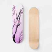 Paarse Cherry Blooms Skateboard (Voorkant)