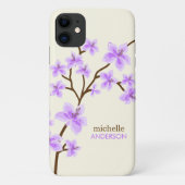 Paarse Cherry Blossingboom Case-Mate iPhone Case (Achterkant)