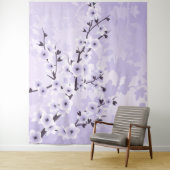 Paarse Cherry Blossom Wandkleed (In situ)