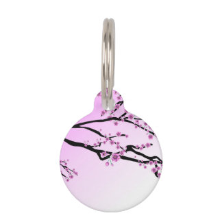 Paarse Cherry Flower Sakura Huisdierpenning