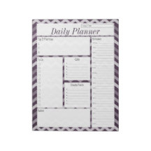 Paarse Chevron Daily Planner